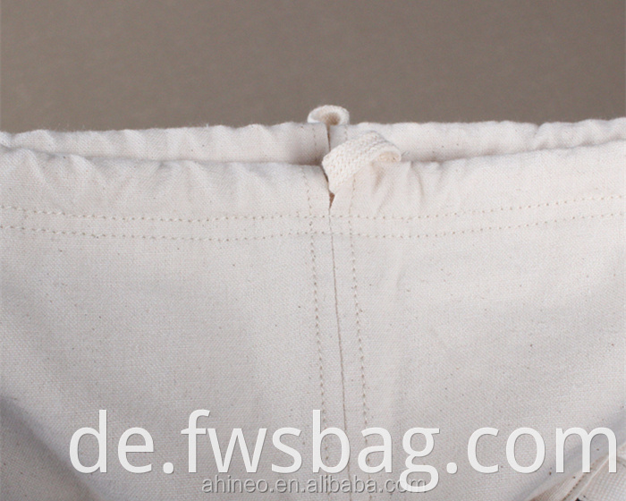 Benutzerdefinierte hochwertige umweltfreundliche Kordelstring -Beutel Cotton Canvas Leichtes Strick -Tragetasche Garn Organizer Aufbewahrungsbeutel